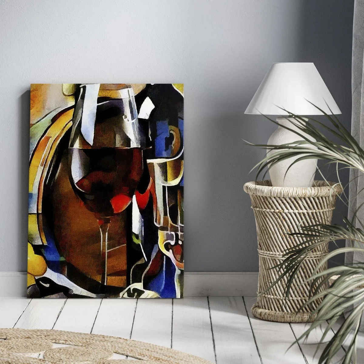 Schilderen op canvas - En de wereld krijgt kleuren - 50x70 cm