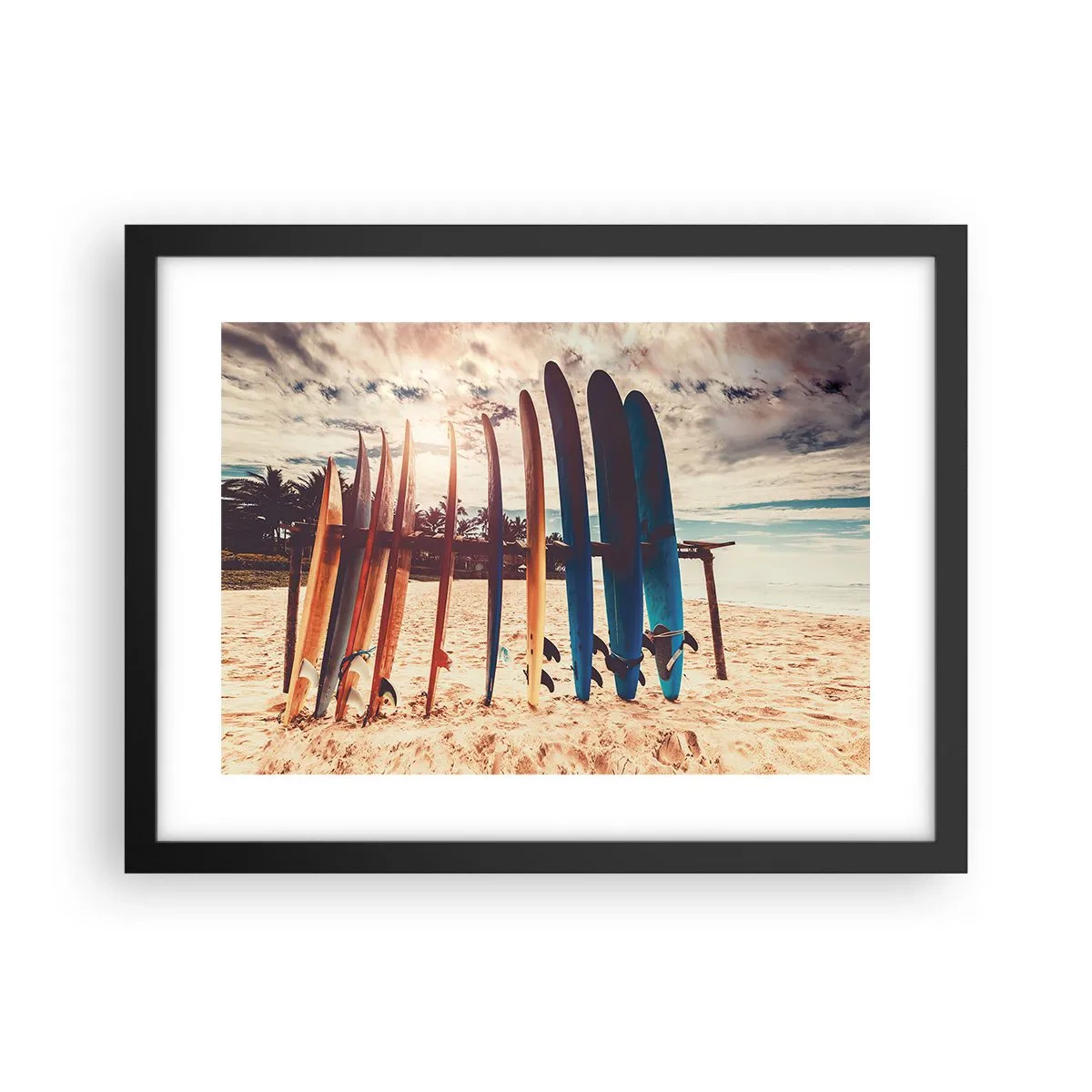 Poster in een zwarte lijst - Weltrusten, zie je morgen - 40x30 cm