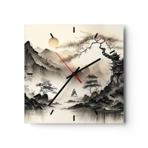 Wandklok - Klok - De unieke charme van het Oosten - 30x30 cm