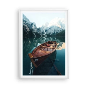 Poster in een witte lijst - Alsof het op glas is geschilderd - 70x100 cm