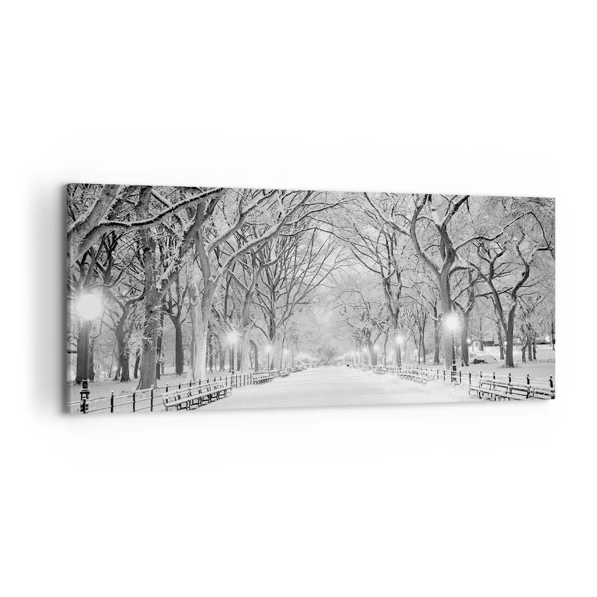 Schilderen op canvas - Vier seizoenen - winter - 100x40 cm