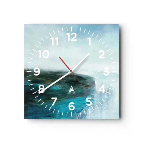 Wandklok - Klok - Nautische abstractie - 40x40 cm