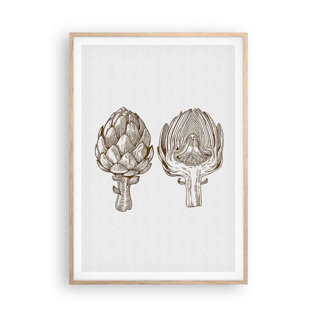 Een poster in een licht eiken lijst - Anatomieles - 70x100 cm