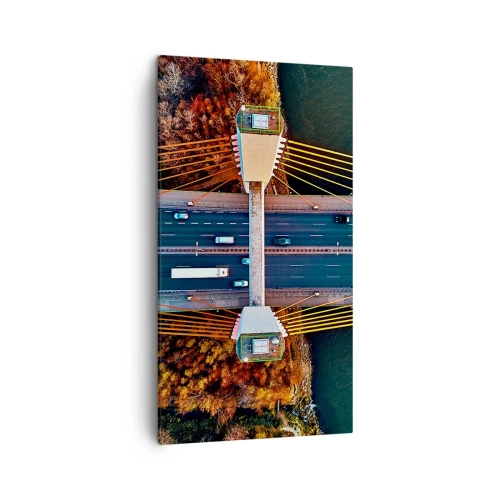 Schilderen op canvas - BEYOND the waters, beyond the forest - 45x80 cm