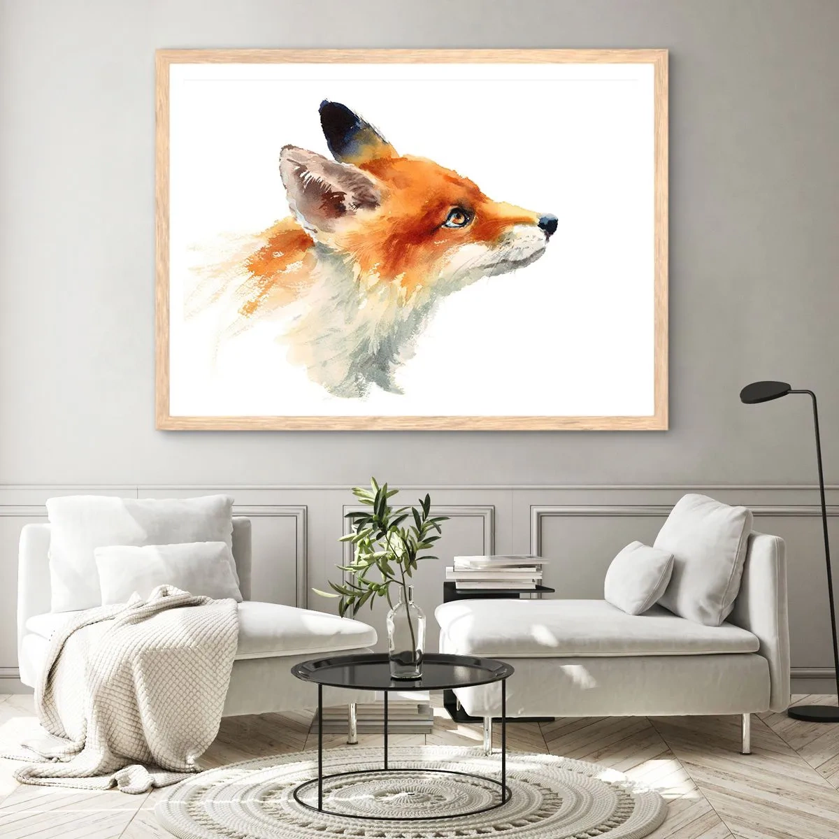 Een poster in een licht eiken lijst - Je kunt nooit voorzichtig genoeg zijn - 40x30 cm