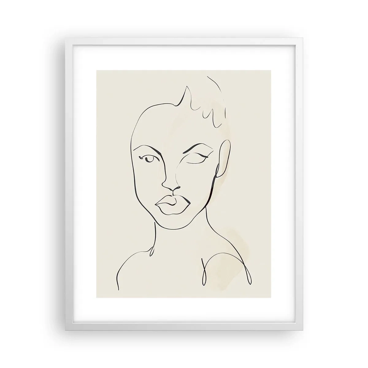 Poster in een witte lijst - Een overzicht van sensualiteit - 40x50 cm