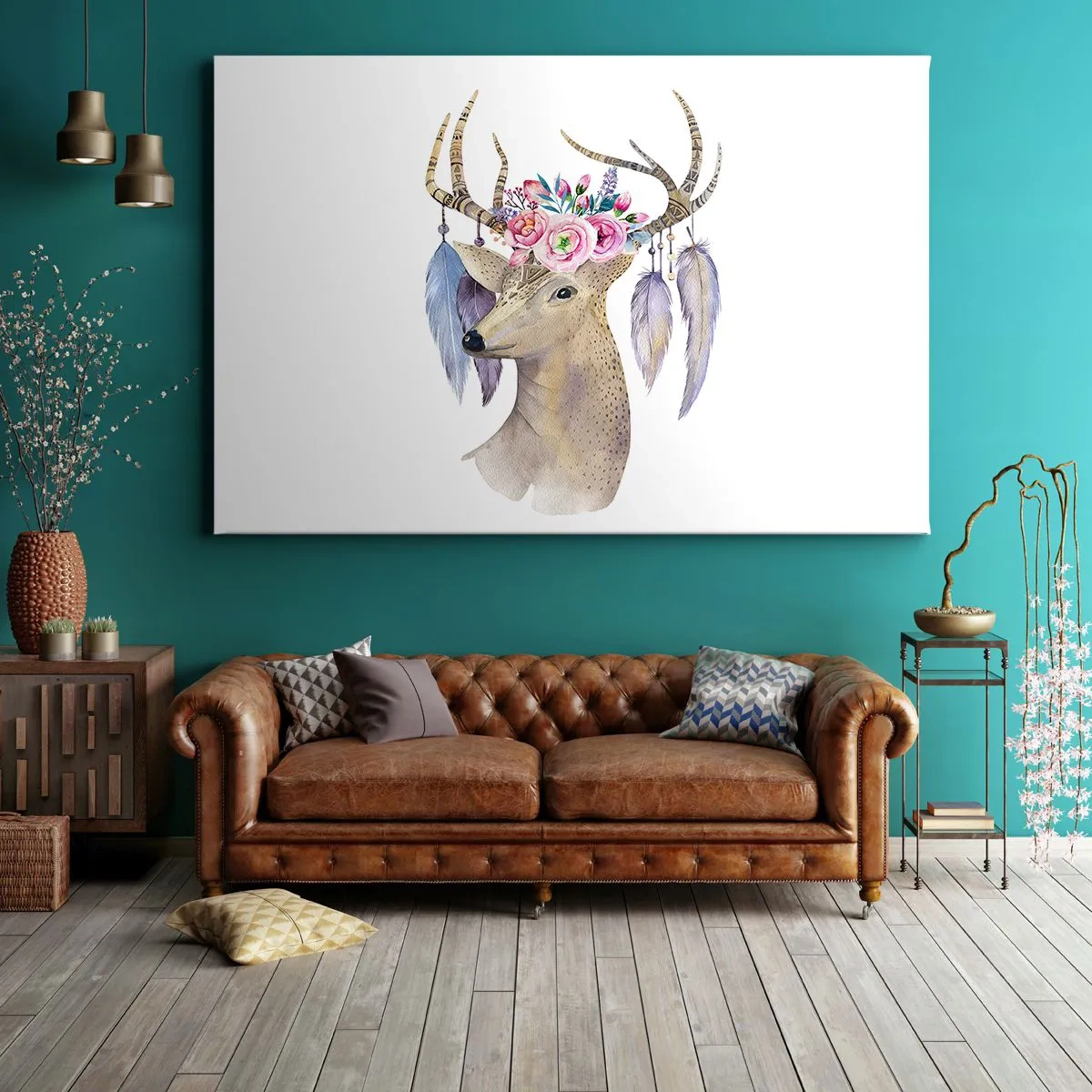 Schilderen op canvas - Zielgids - zachtaardig, onschuldig - 120x80 cm