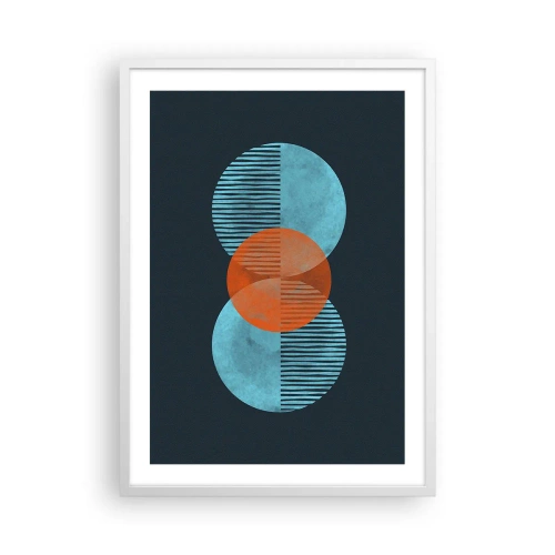 Poster in een witte lijst - Symmetrische compositie - 50x70 cm