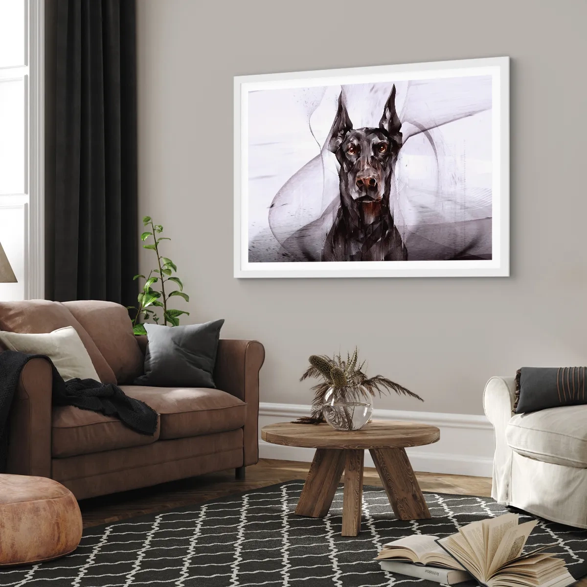 Poster in een witte lijst - Hooggeboren - 100x70 cm