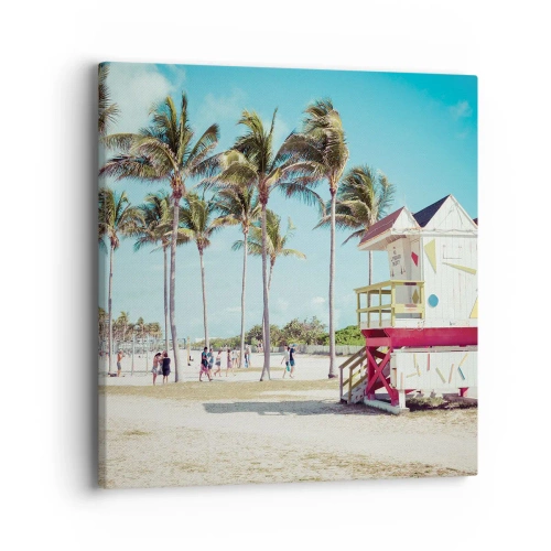 Schilderen op canvas - Je hebt een mooie dag voor de boeg - 40x40 cm