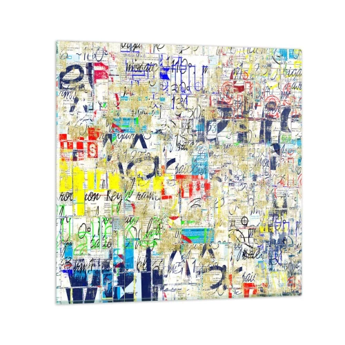 Schilderen op glas - Het is gewoon een lust voor het oog - 70x70 cm