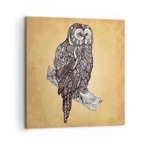 Schilderen op canvas - Ingewikkelde ornamenten van wijsheid - 50x50 cm