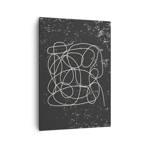 Schilderen op canvas - Dwalende gedachten - 50x70 cm