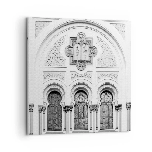 Schilderen op canvas - Op de grens van culturen - 60x60 cm