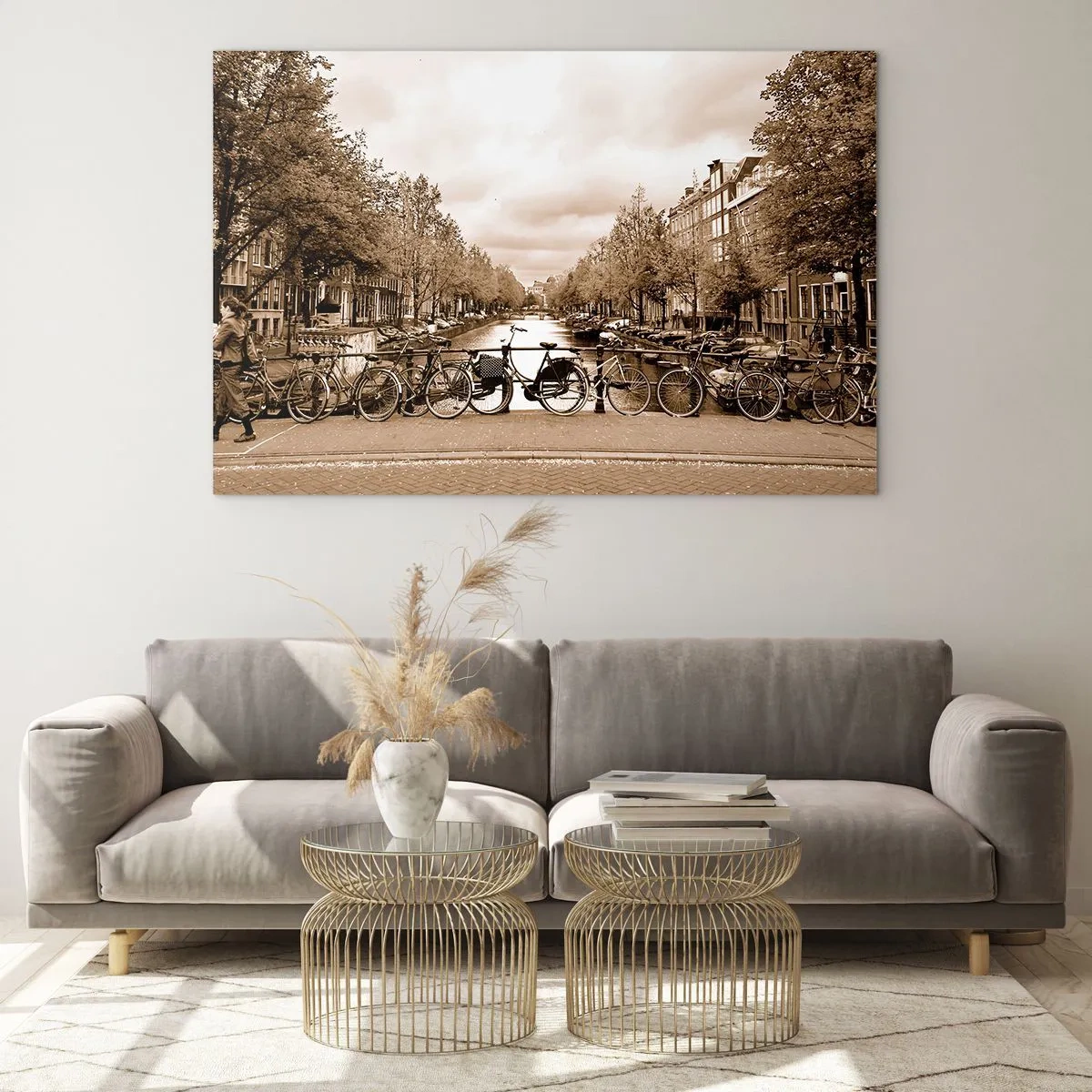 Schilderen op glas - Hollandse sfeer - 120x80 cm