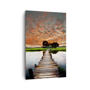 Schilderen op canvas - Strek je armen - ademen - 80x120 cm