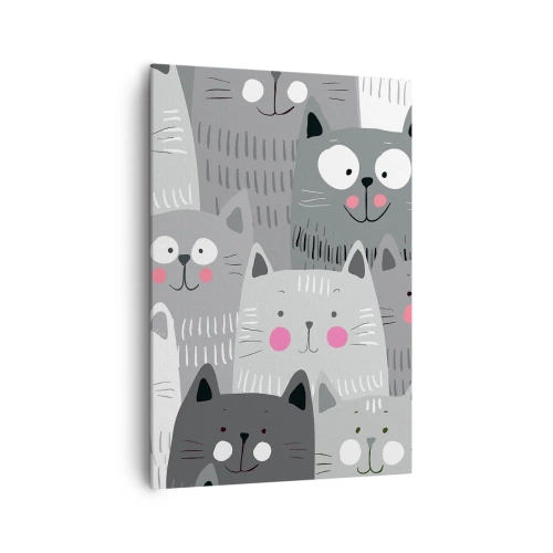 Schilderen op canvas - De wereld van de kat - 70x100 cm