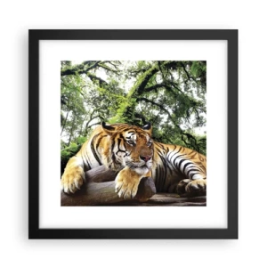 Poster in een zwarte lijst - Met vriendelijke groet - 30x30 cm