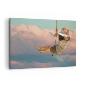 Schilderen op canvas - Plezier in de wolken - 100x70 cm