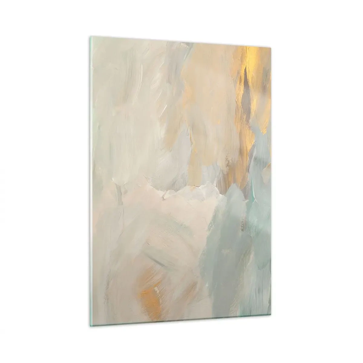 Schilderen op glas - Abstractie – het land van zachtheid - 50x70 cm