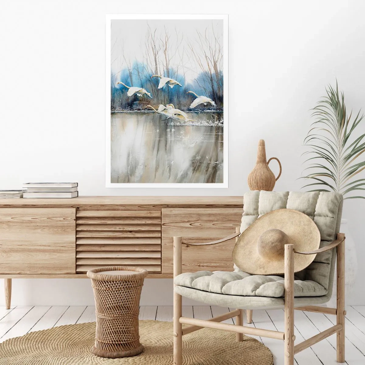 Poster - Zoals in het sprookje over wilde zwanen - 30x40 cm