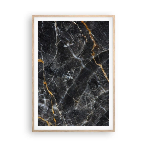 Een poster in een licht eiken lijst - Het innerlijke leven van de steen - 70x100 cm