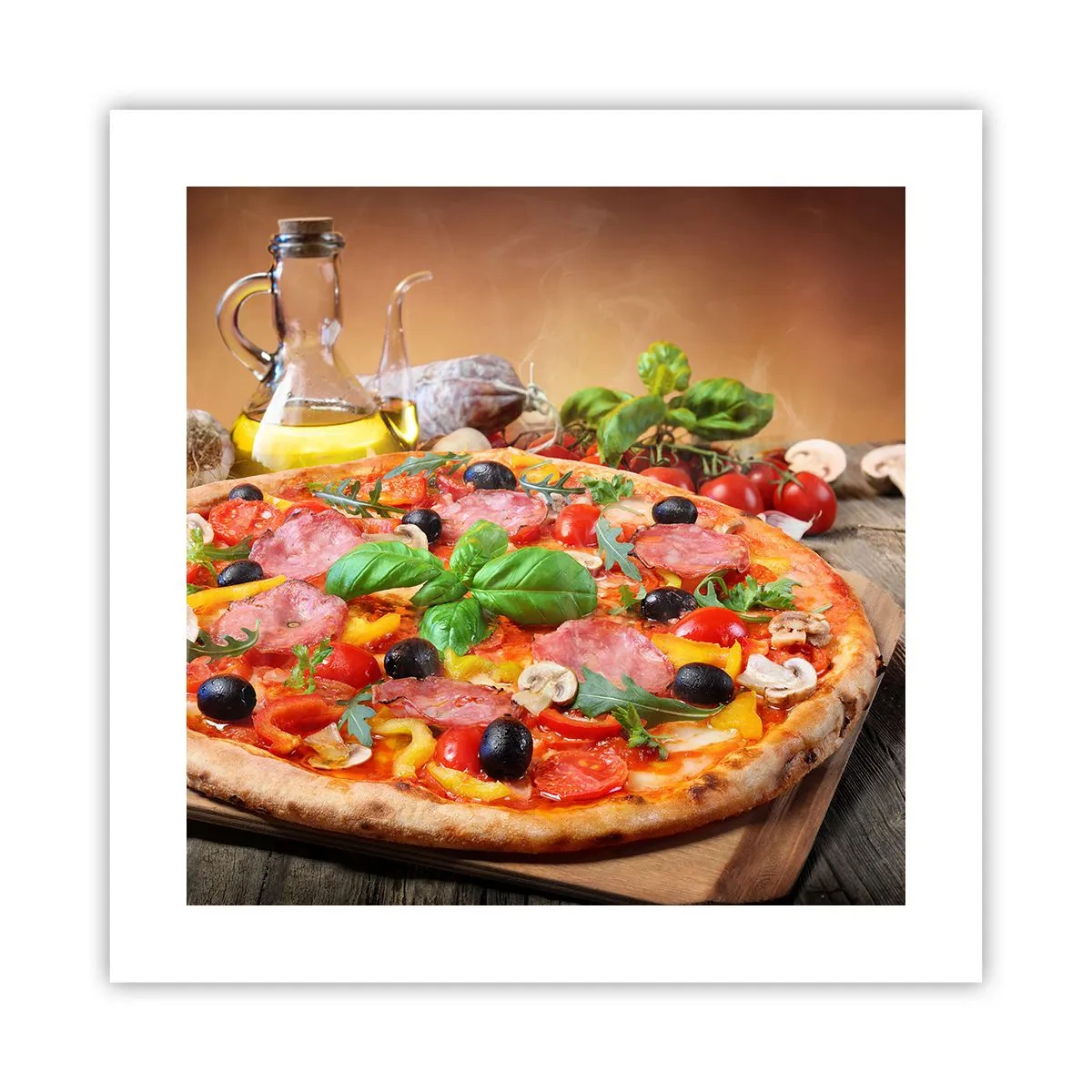 Poster - Met echte Italiaanse smaak - 40x40 cm