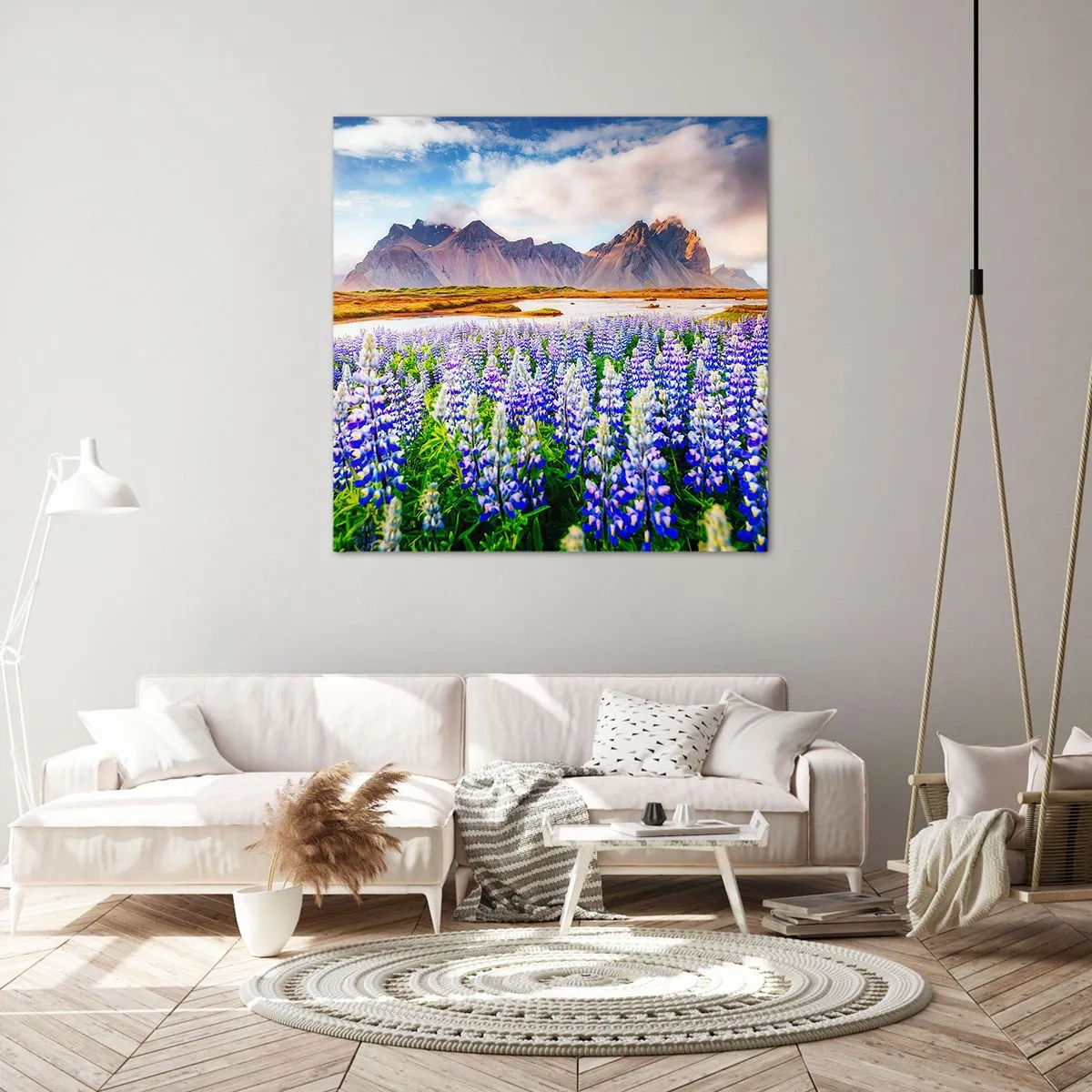 Schilderen op canvas - Kracht en soberheid naast zachtheid - 50x50 cm