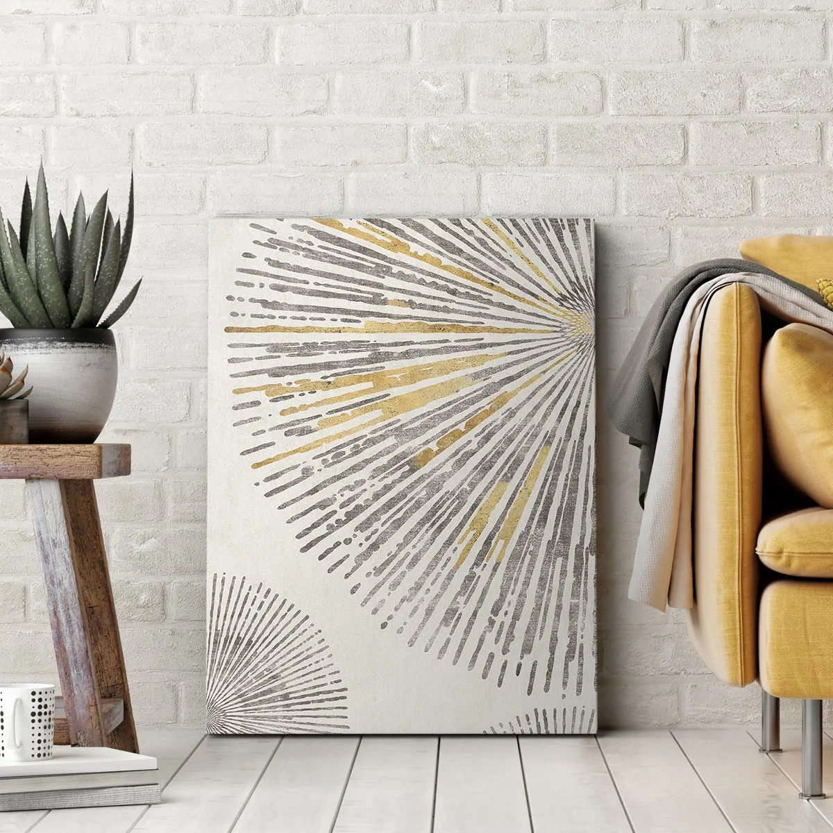 Schilderen op canvas - De schoonheid van de straal - 55x100 cm