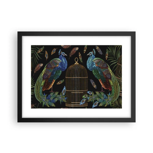 Poster in een zwarte lijst - In koninklijke gewaden - 40x30 cm