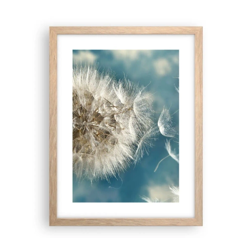 Een poster in een licht eiken lijst - Engelen adem - 30x40 cm