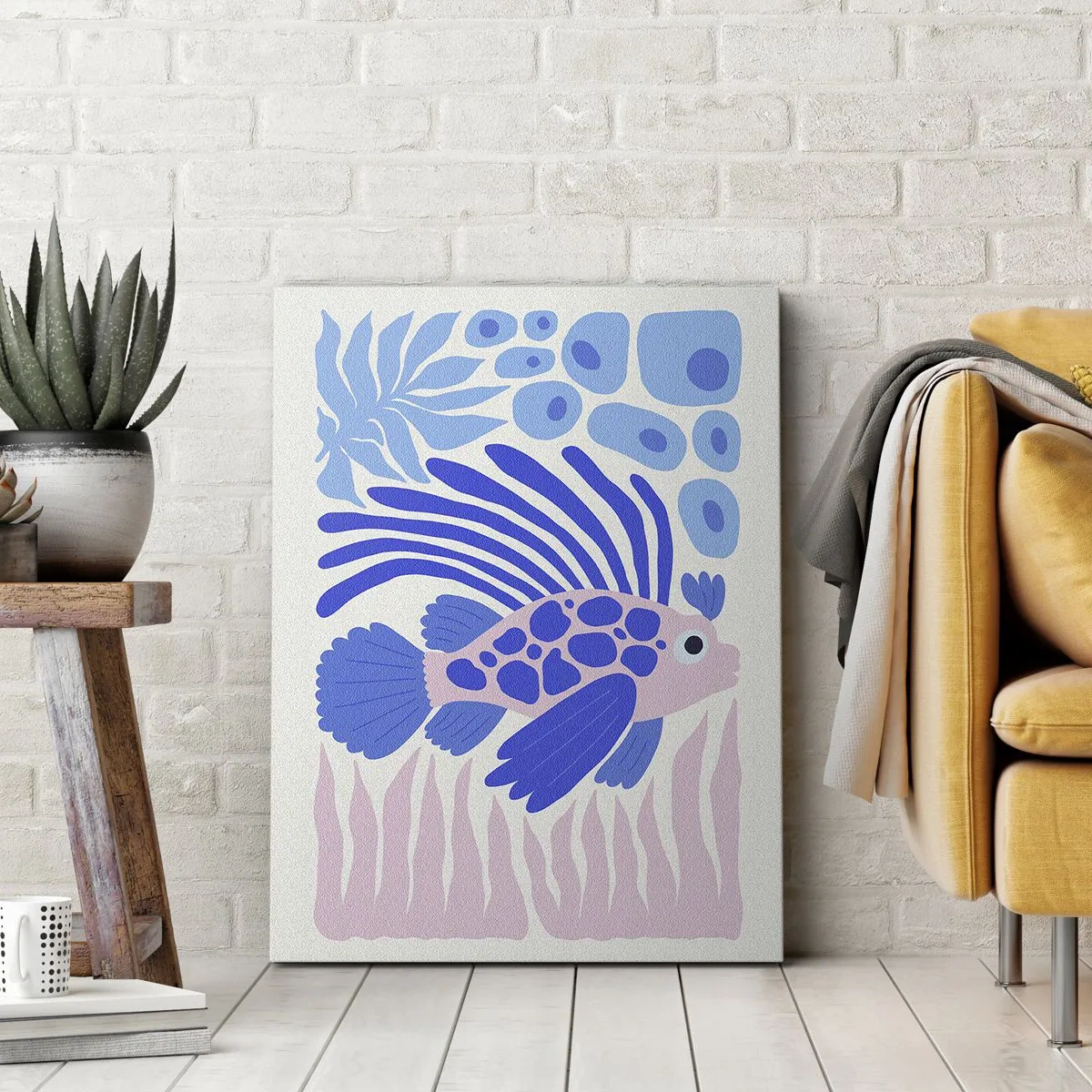 Schilderen op canvas - In je element - 80x120 cm