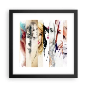 Poster in een zwarte lijst - En jij bent het altijd - 30x30 cm