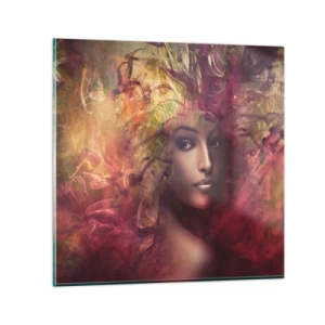 Schilderen op glas - Ik ben hier! - 70x70 cm