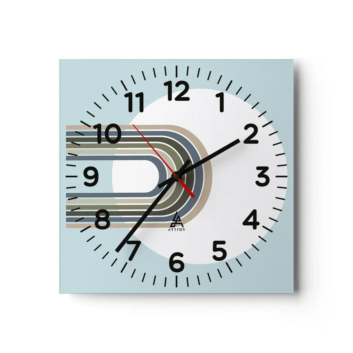 Wandklok - Klok - Onweerstaanbare aantrekkingskracht - 40x40 cm