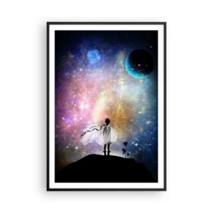 Poster in een zwarte lijst - Kleine Prins - 70x100 cm