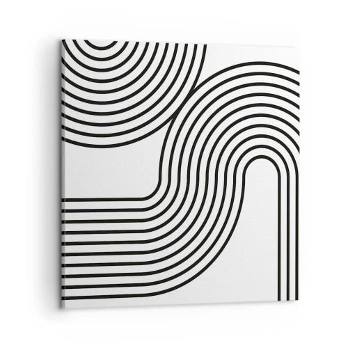 Schilderen op canvas - In de bocht - 50x50 cm