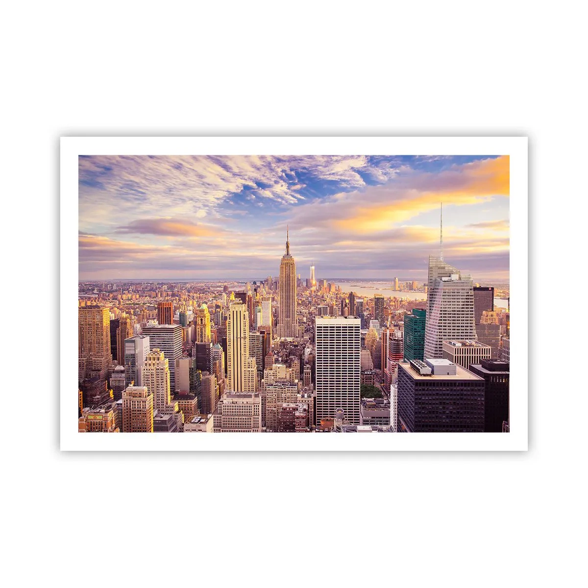 Poster - Reik alleen naar de wolken - 91x61 cm