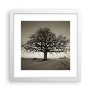 Poster in een witte lijst - Van hier tot in de eeuwigheid - 30x30 cm