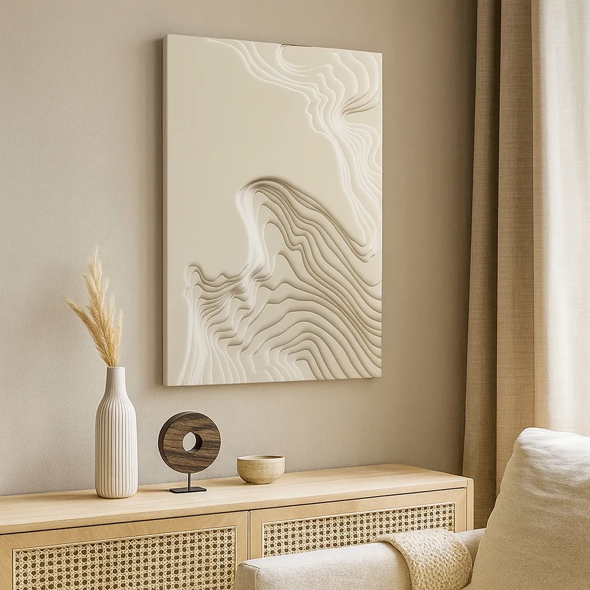 Schilderen op canvas - Kunst topografie - 50x70 cm