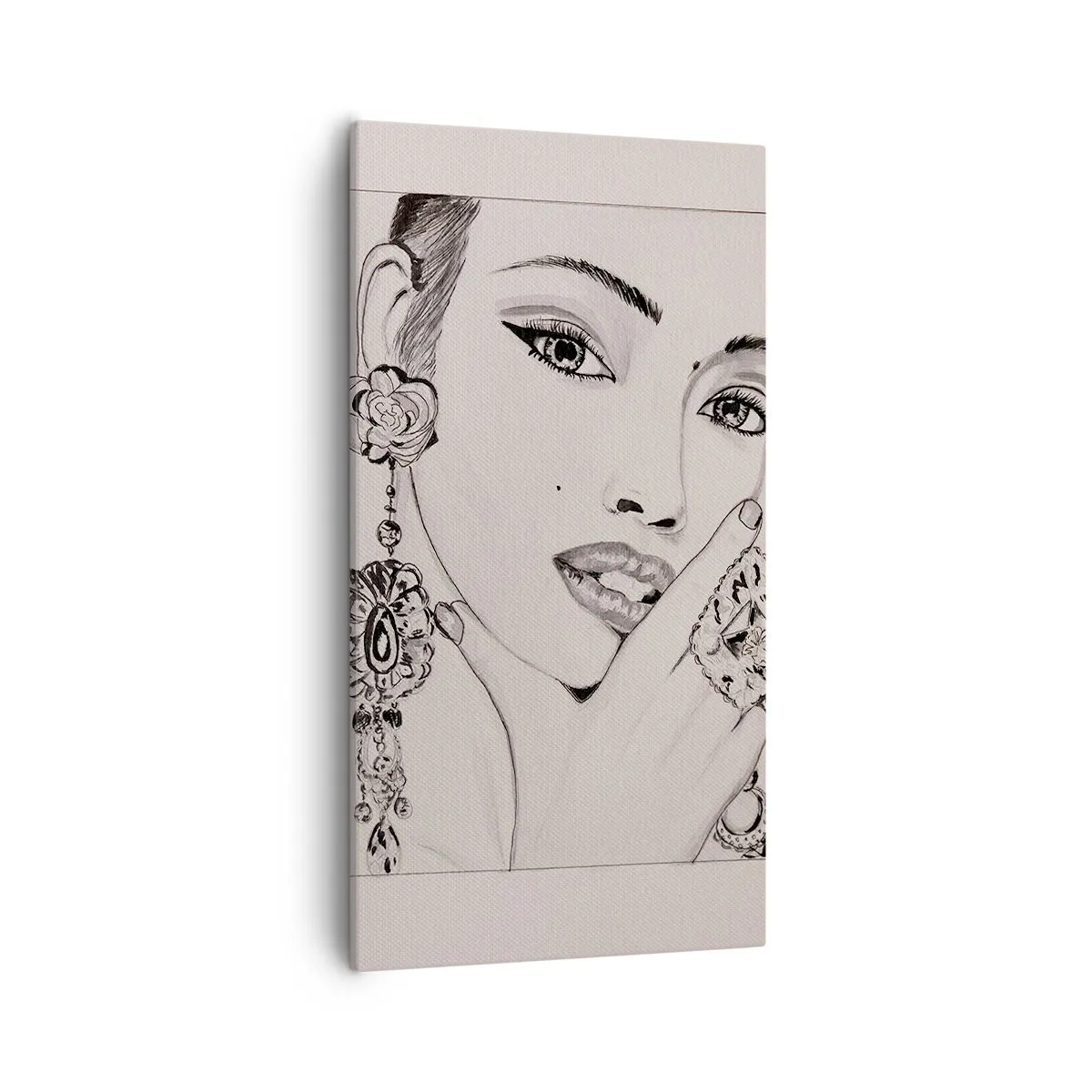 Schilderen op canvas - Het mooiste juweeltje - 55x100 cm