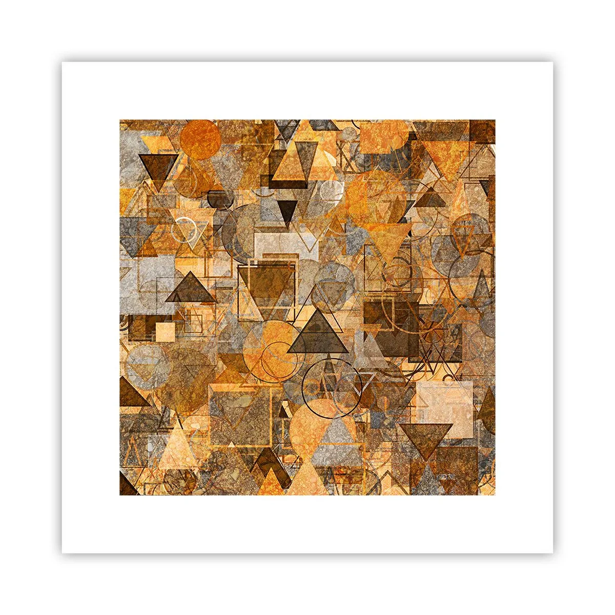 Poster - De wereld in vorm - 30x30 cm