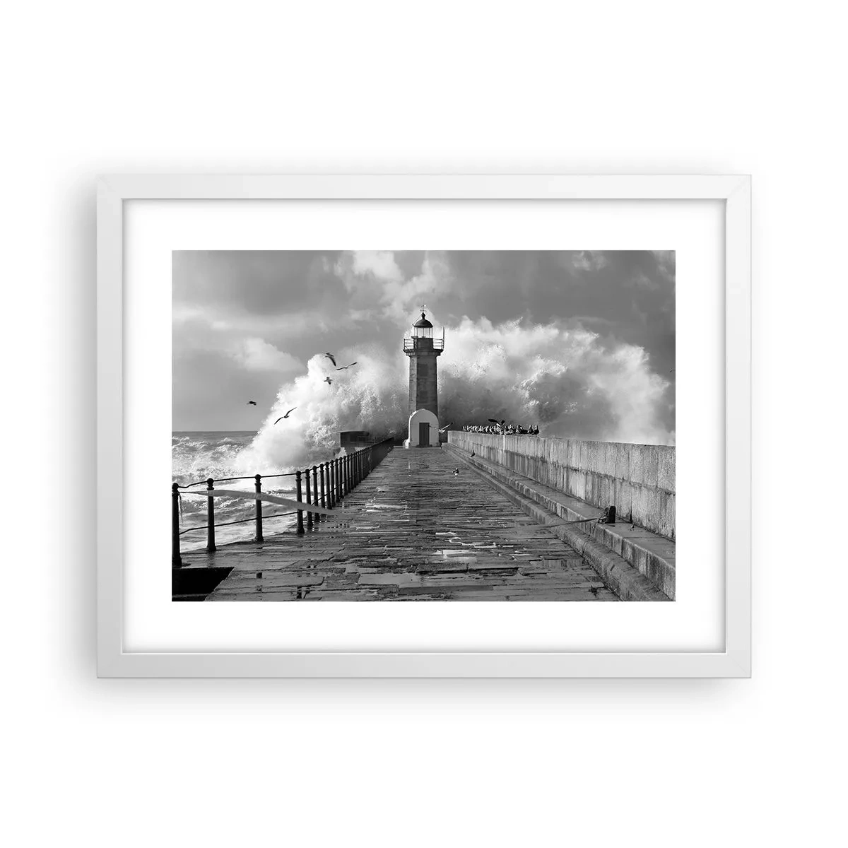 Poster in een witte lijst - Onbevreesd - 40x30 cm