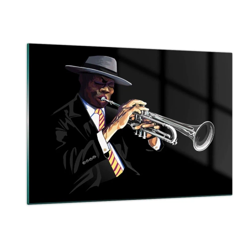 Schilderen op glas - Charme van oude school - 120x80 cm