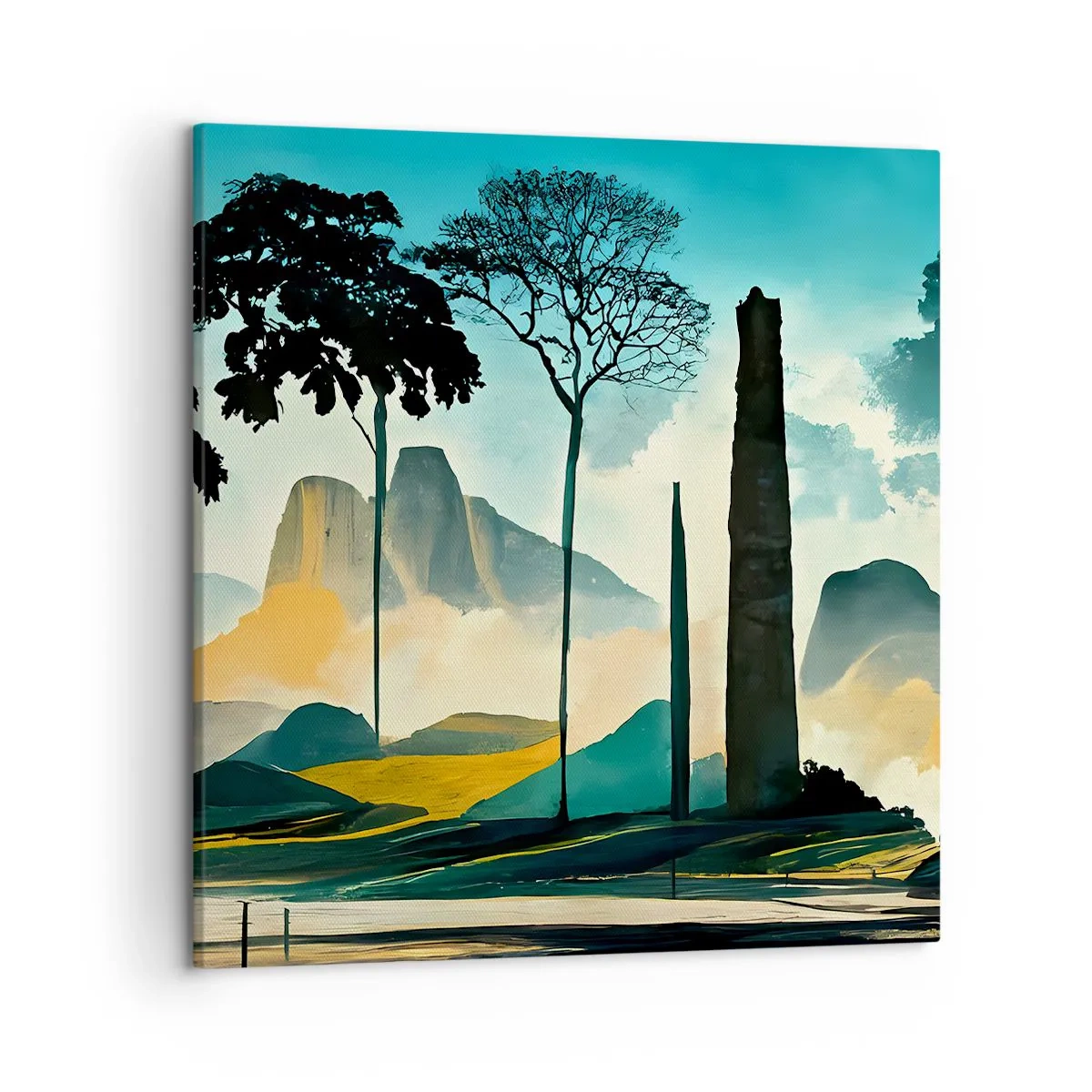 Schilderen op canvas - Nog hoger en hoger - 50x50 cm