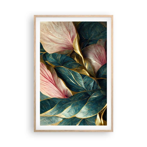 Een poster in een licht eiken lijst - Natuurlijke elegantie en stijl - 61x91 cm