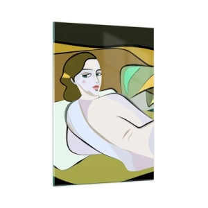 Schilderen op glas - Intiem portret - 70x100 cm