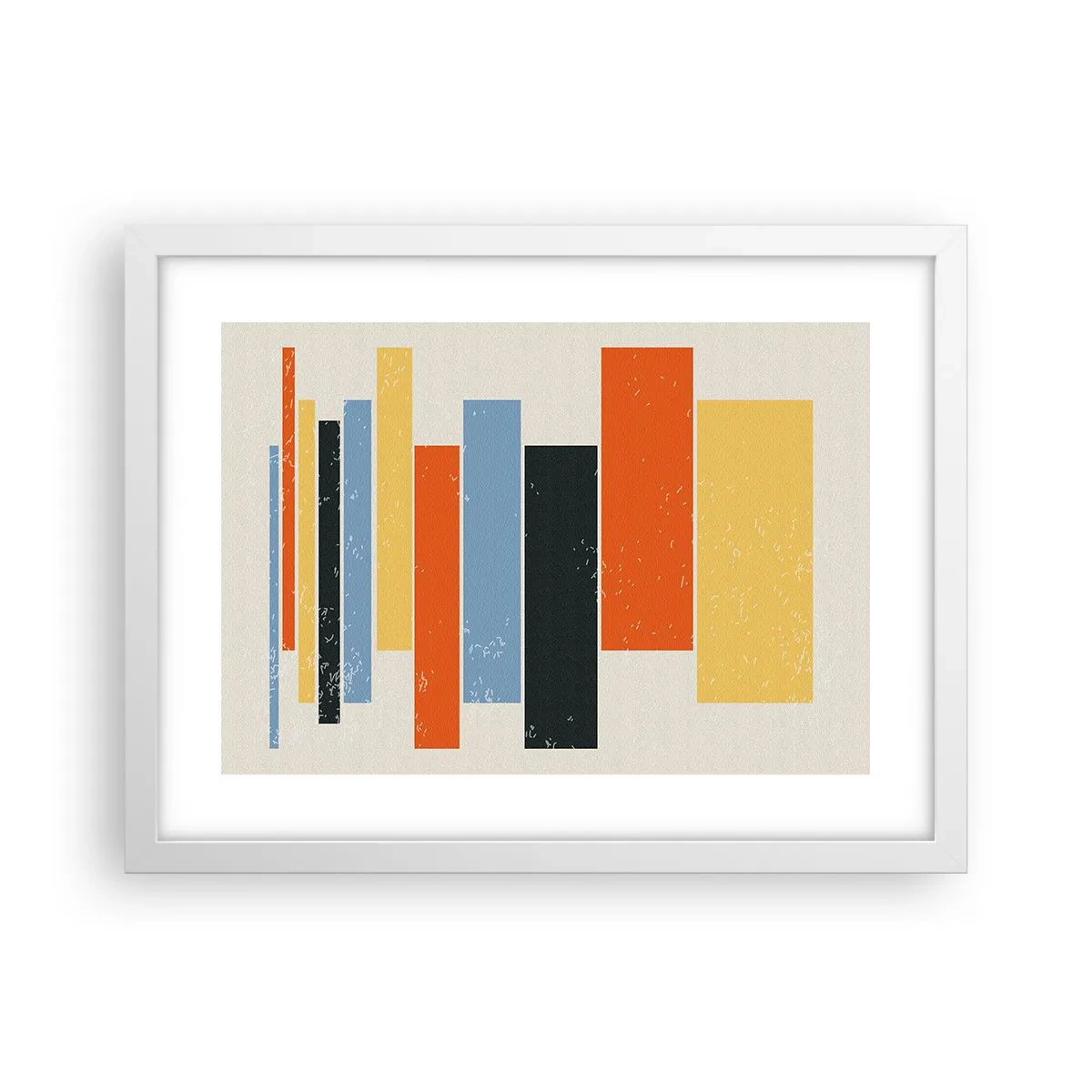 Poster in een witte lijst - Muzieknotatie - 40x30 cm