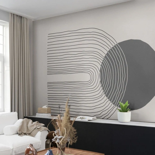Fotobehang Premium Canvas - Bibberen en vertrouwen - Abstractie, Deel, Minimalisme - 300x210 cm