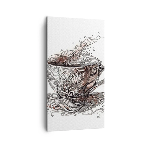 Schilderen op canvas - Thee voor alles - 45x80 cm